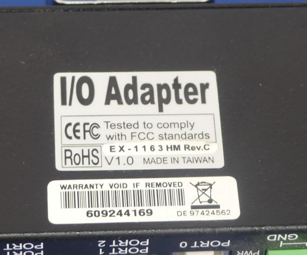 EXSYS I/O ADAPTER EX-1163 HM REV.C