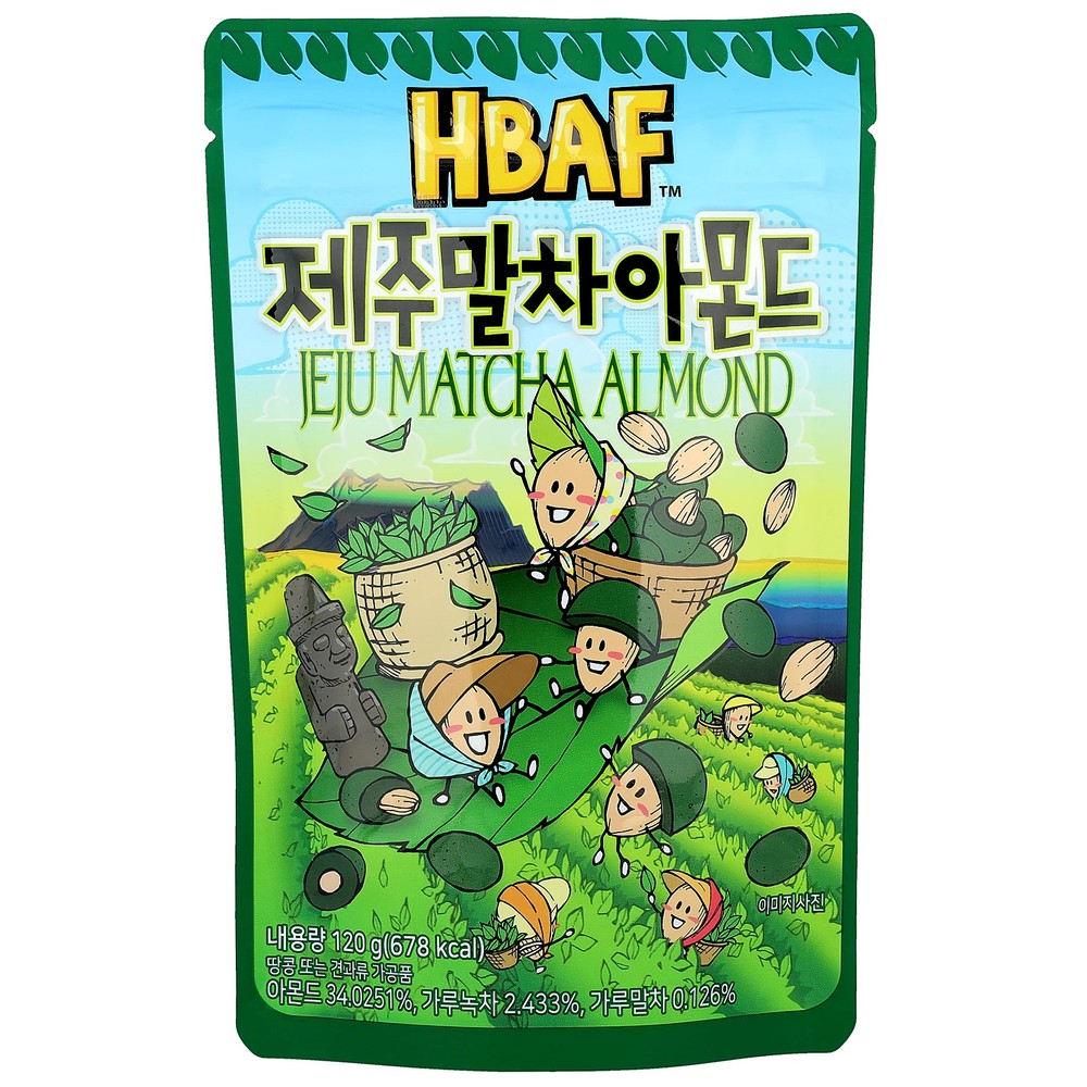 Jeju Matcha Almond, 120 g