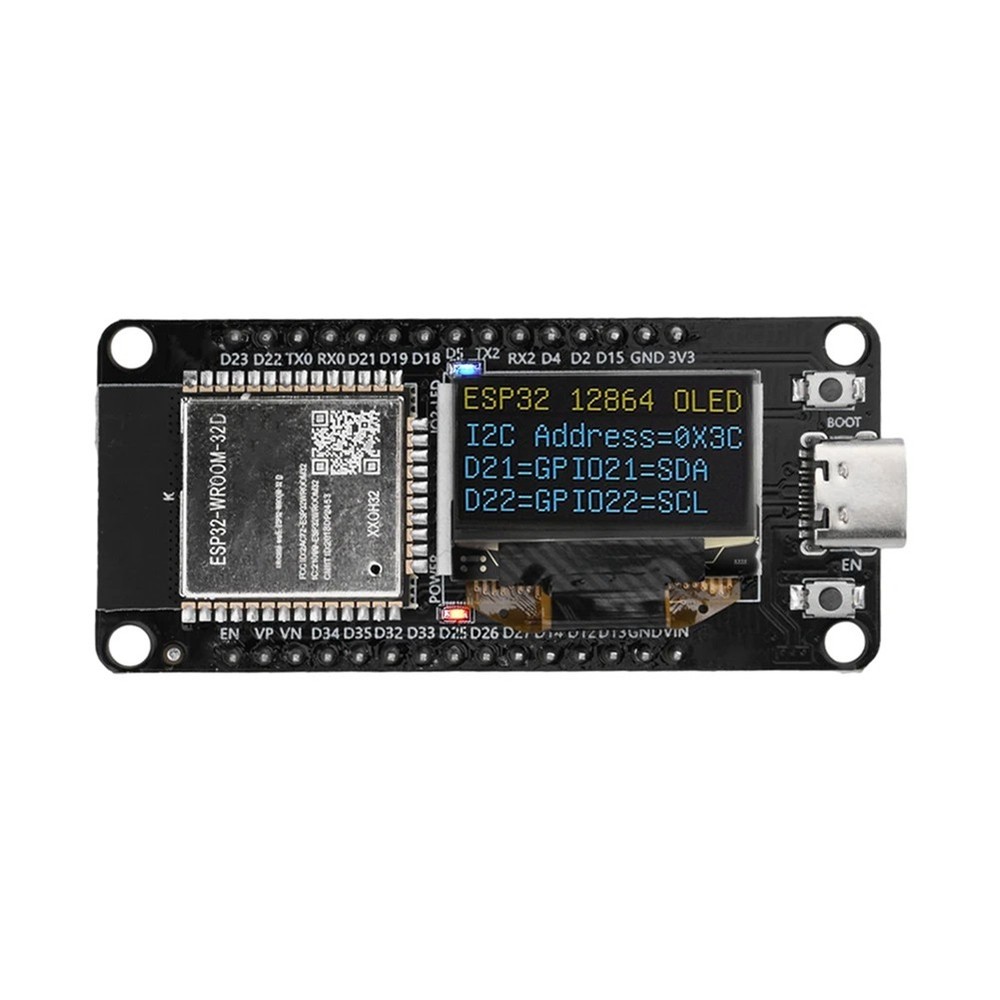 ESP-WROOM-32D WIFI Bluetooth Development Board CH340 with 0.96 OLED-Bi6286
