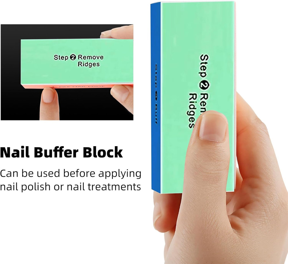 5 Pack 4 Way Nail Buffer Block 4 Step Nail Buffer Block