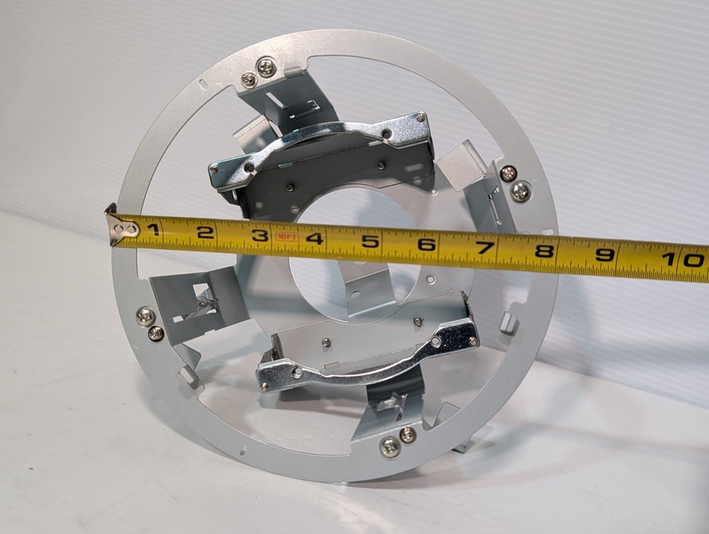 Pelco CCTV Flush Security Camera Mounting Housing Kit for Ceiling White Plate