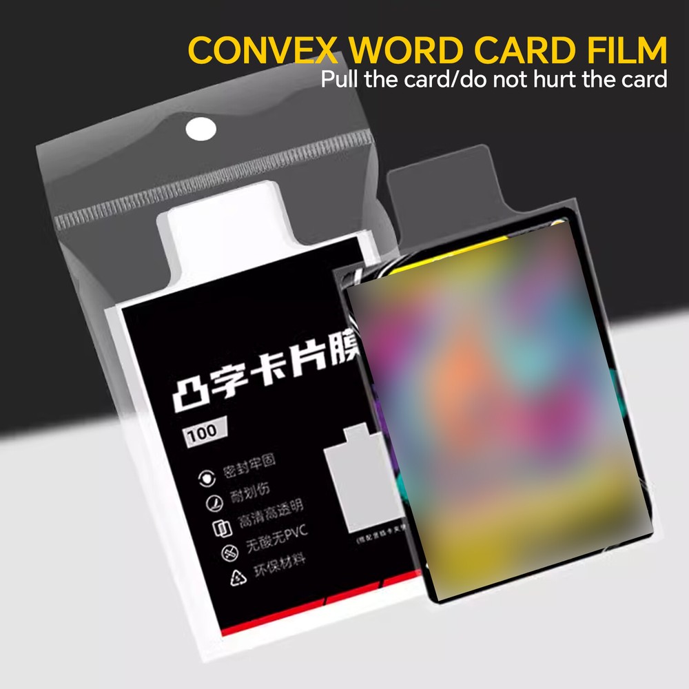 Pull Tab Sleeves Protector Case for Yugioh Card, Easy out from Holder Savers