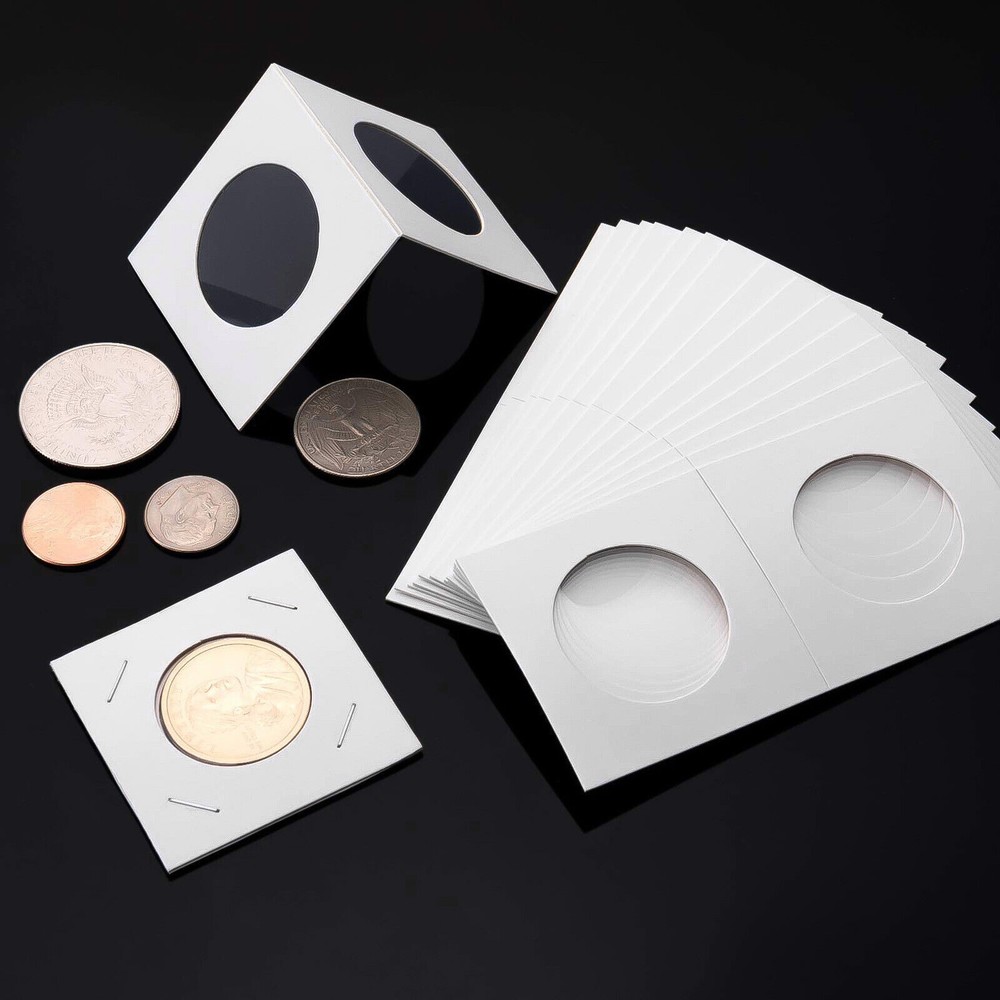 CoinConnoisseurKit 200Pc Assorted Sizes Cardboard flips