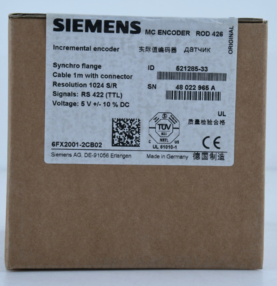 New In Box Siemens 6FX2001-2CB02 Encoder 6FX20012CB02