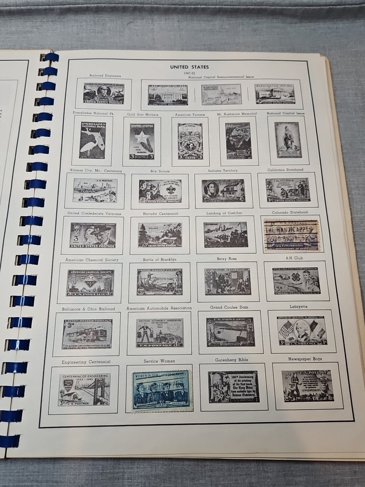 The Harris Freedom Album United States Stamp Book 1967 Read 200 Stamps Included