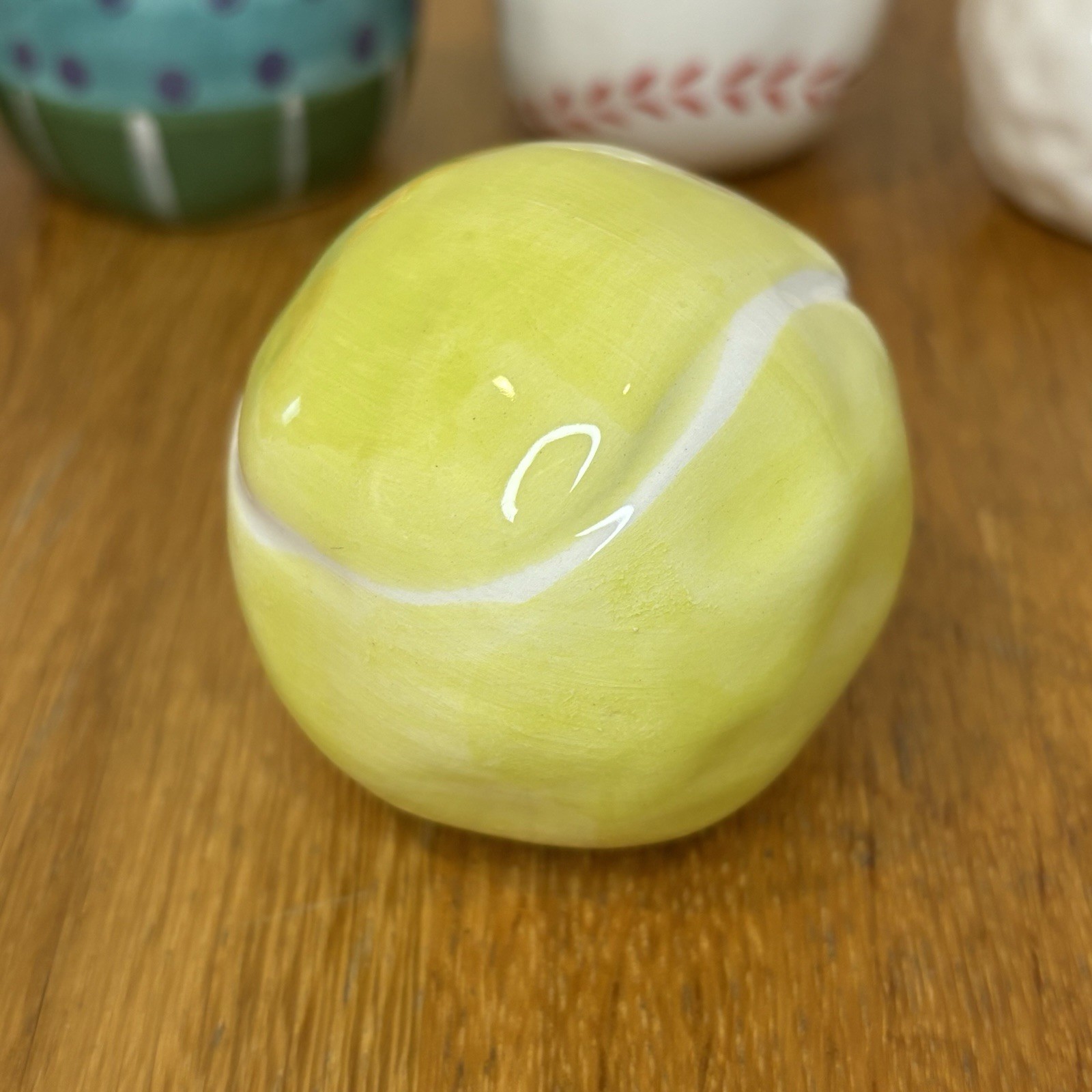 NWT (Set Of 6) Ceramic Charcuterie Board Toppers 3” Watermelon Baseball Golf Egg