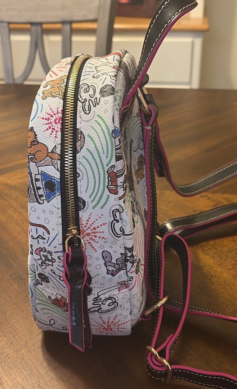 Disney Cats Sketch Dooney & Bourke Backpack White NWOT