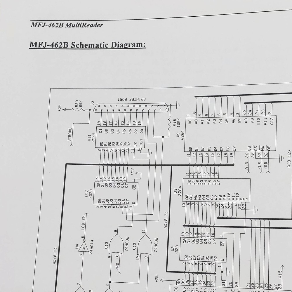 MFJ-462B MultiReader V. 2C Original Manual