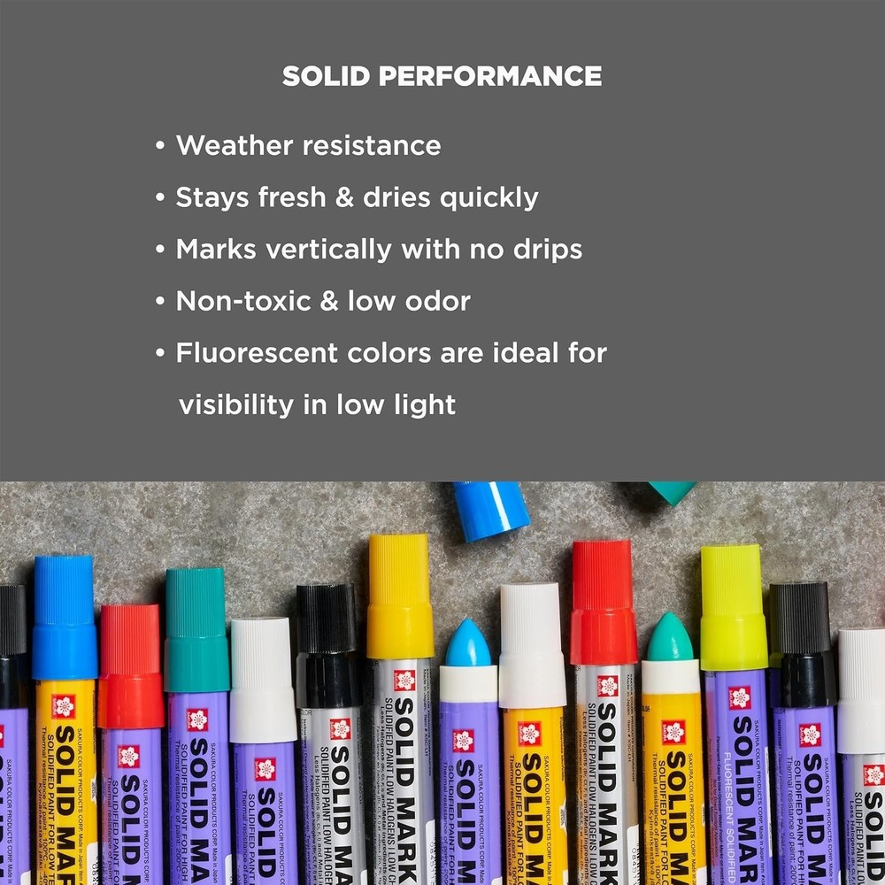 Sakura Solid Paint Markers - Permanent 1 Count (Pack of 1), Fluorescent Pink