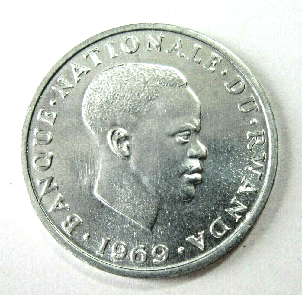 RWANDA. 1 FRANC, 1969. UNCIRCULATED.