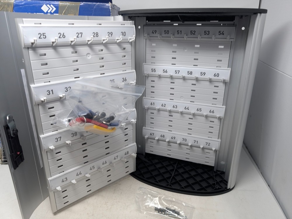 Durable KEY BOX code 72 Silver 196723 CABINET 3Digit LOCK Hotel Lobby Desk
