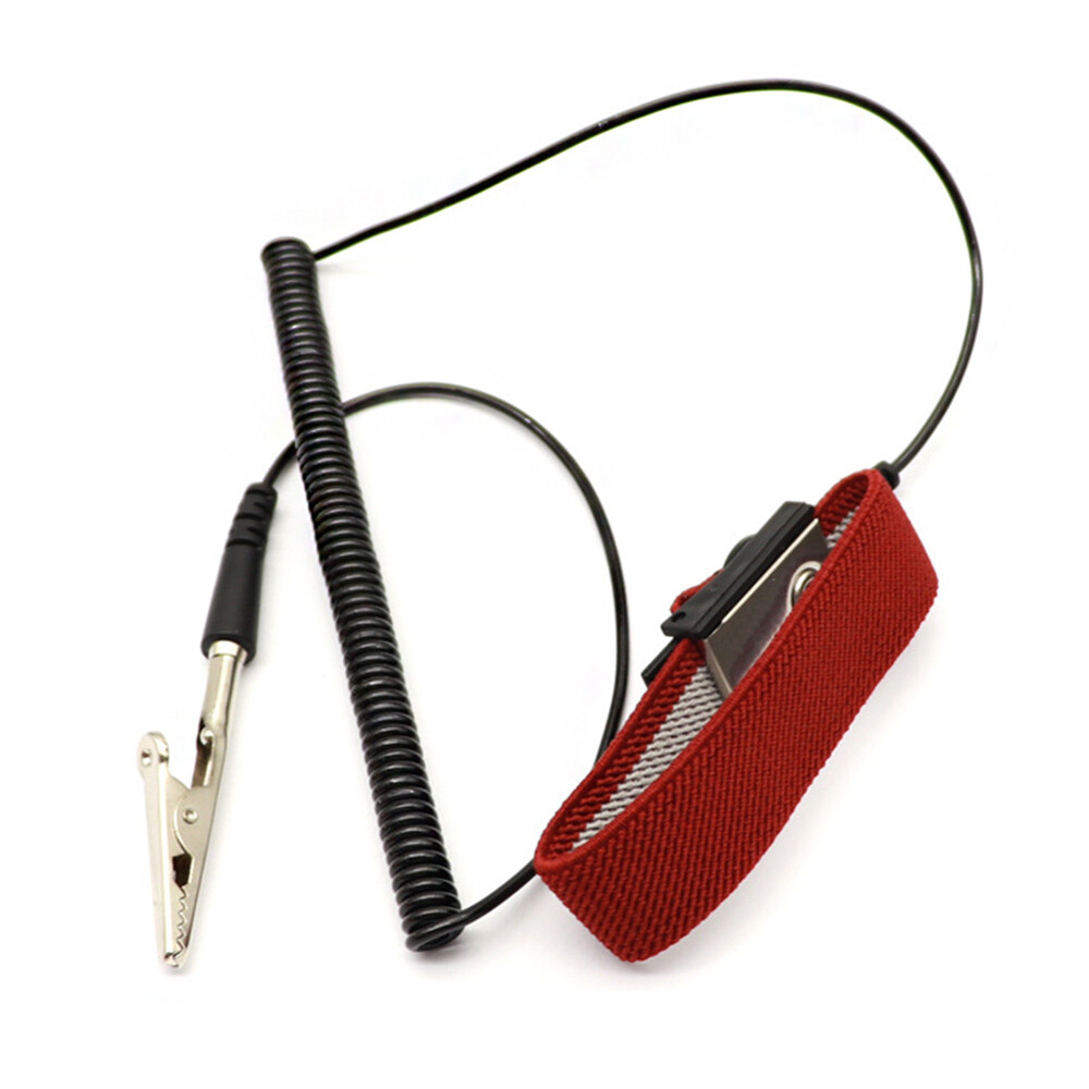 Electronics Tweezers Ground Bracelet Anti Static ESD Adjustable Wrist Strap
