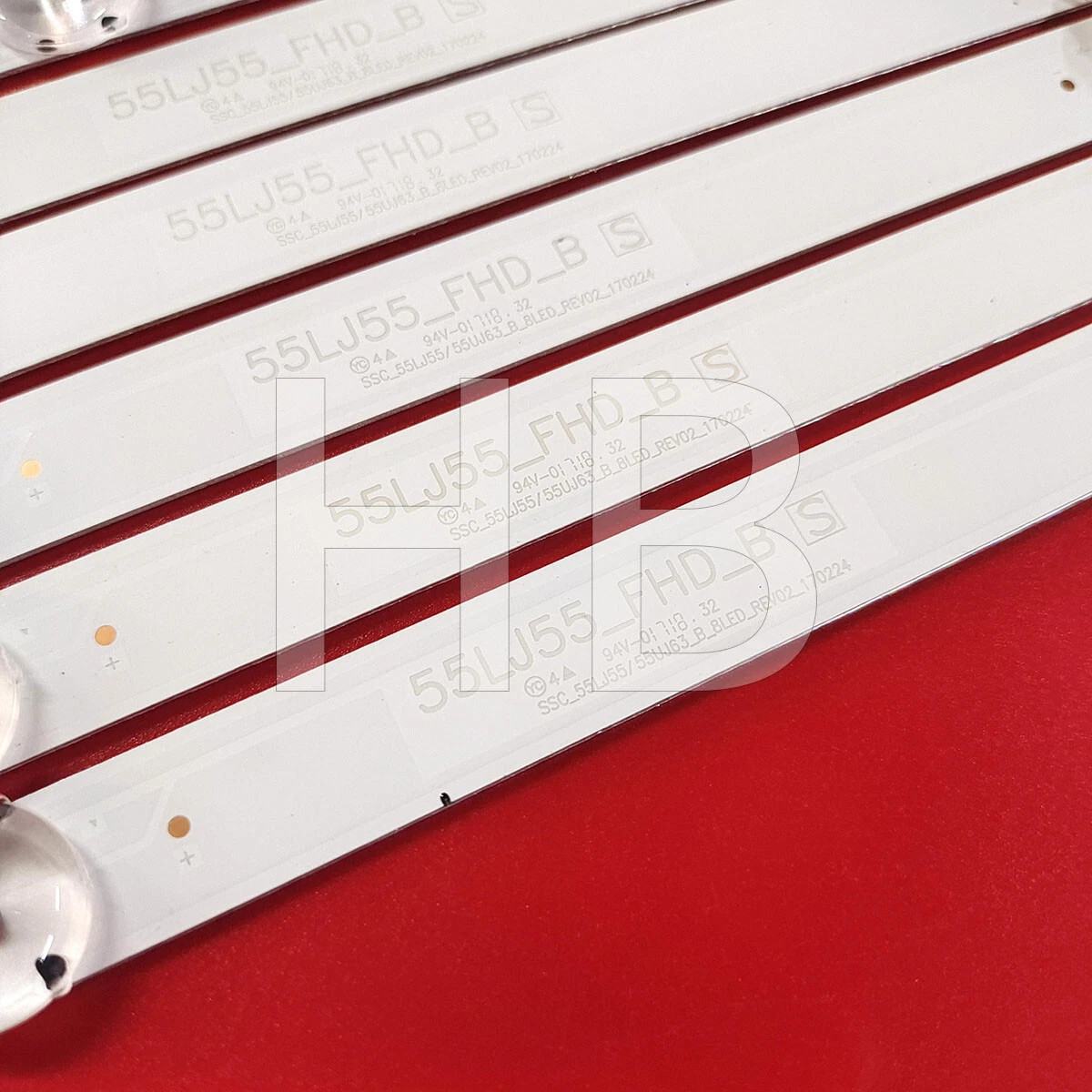EAV63632405 LG 55UJ6300-UA 55LJ55_FHD 55UJ63_UHD Full Set LED Strips (10)