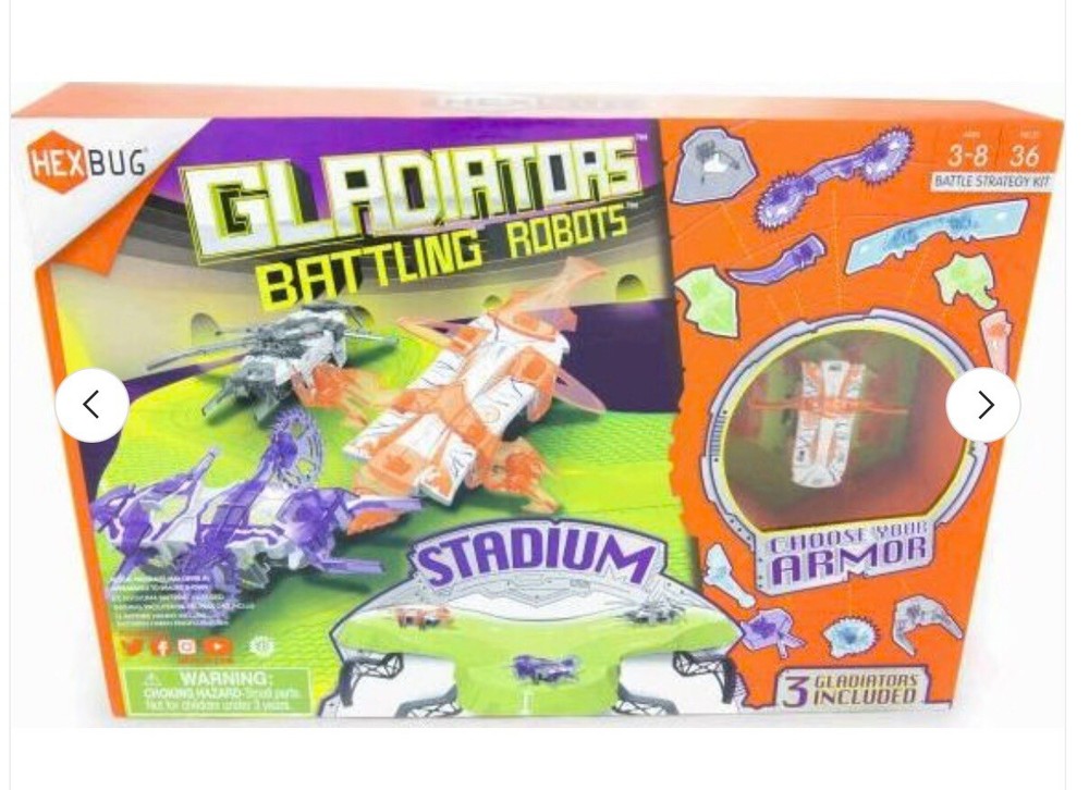 HEXBUG Gladiators Battling Robots Stadium Plus-3- Gladiators BATTLE STRATEGY KIT