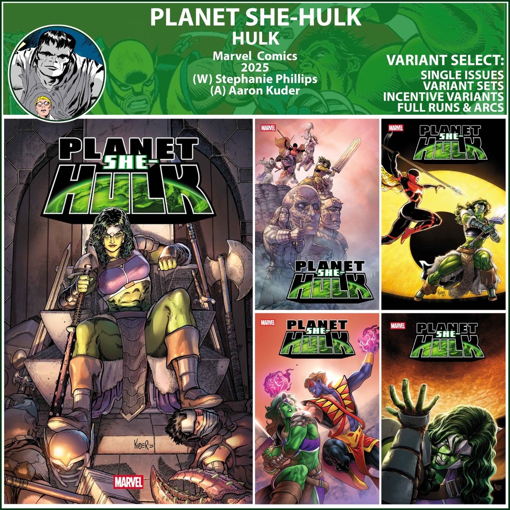 Planet She-Hulk (2025) #1 2 3 4 5 Marvel Comics COVER SELECT
