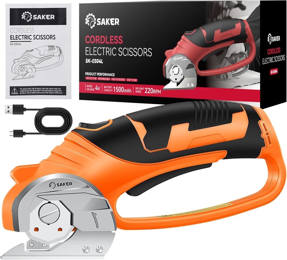 Cordless Box Cutter Scissors - Electric Fabric Leather Paper