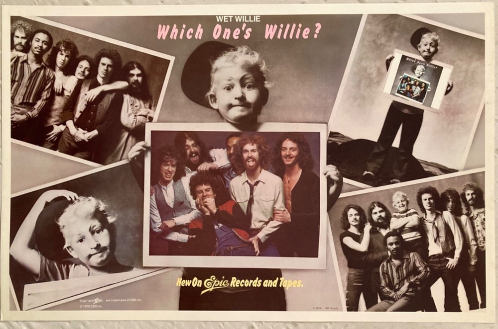 Wet Willie 1979 Promo Poster Which One’s Willie Epic Records X
