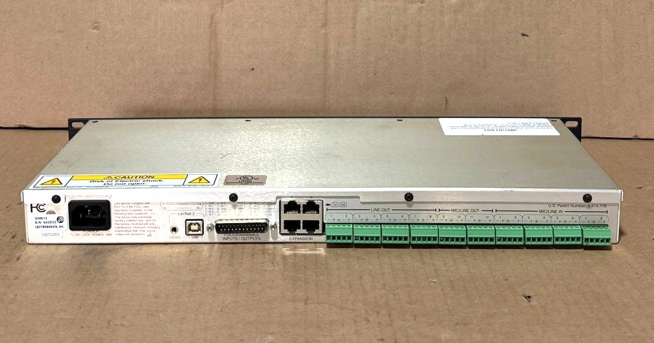 LECTROSONICS INC DM812 DIGITAL AUTOMATIC MATRIX MIXER + DSP