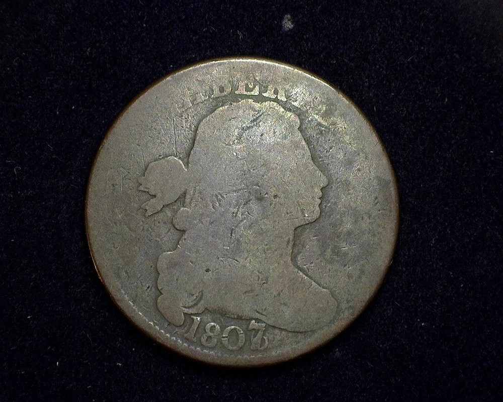 HS&C: 1807/6Large Cent Draped Bust Cent G - US Coin