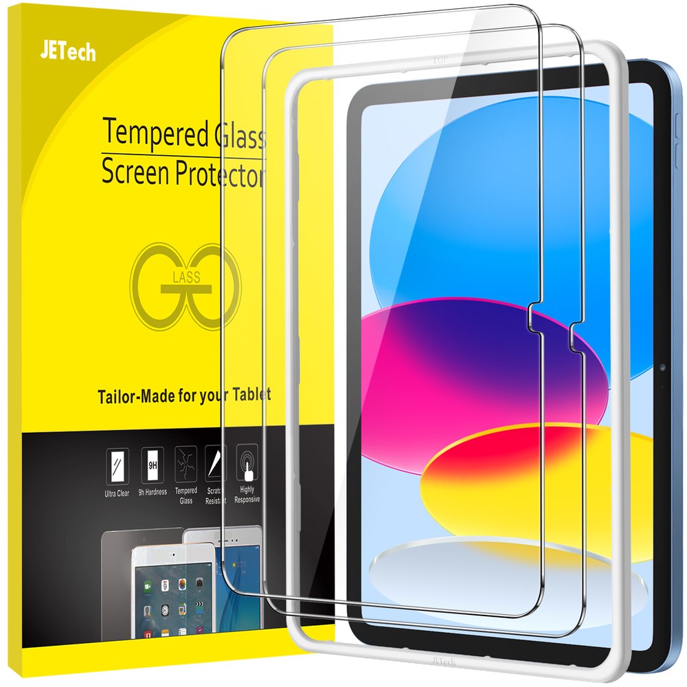 JETech Screen Protector for iPad 10 (10.9-Inch, 2022 Model), 2-Pack