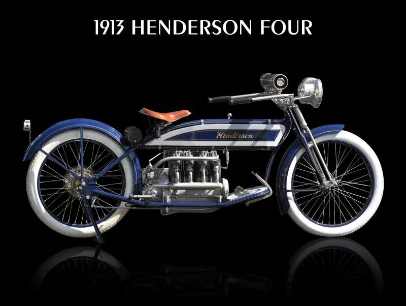 1913 Henderson Four Motorcycle NEW METAL SIGN: 9x12" & Free Shipping