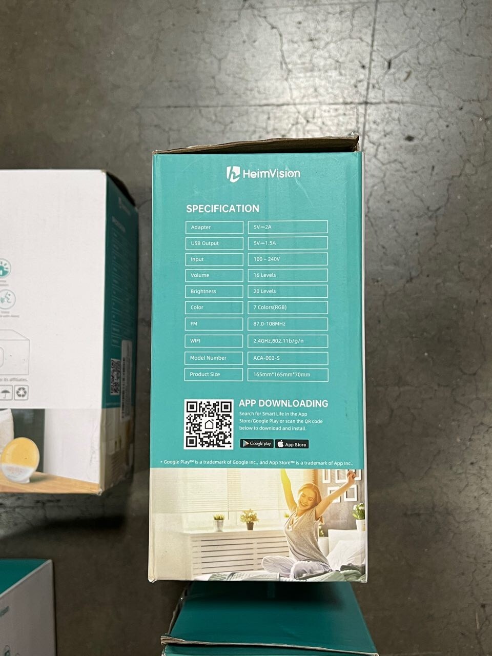 4 Pack Sunrise Smart Wake Up Light Digital Alarm Clock A80S Nature Sounds Alexa