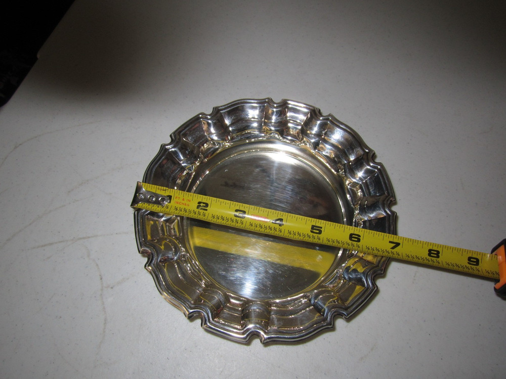 Vintage TOWLE Old Master Silver Plated Wine Champagne Bottle COASTER Cork Insert