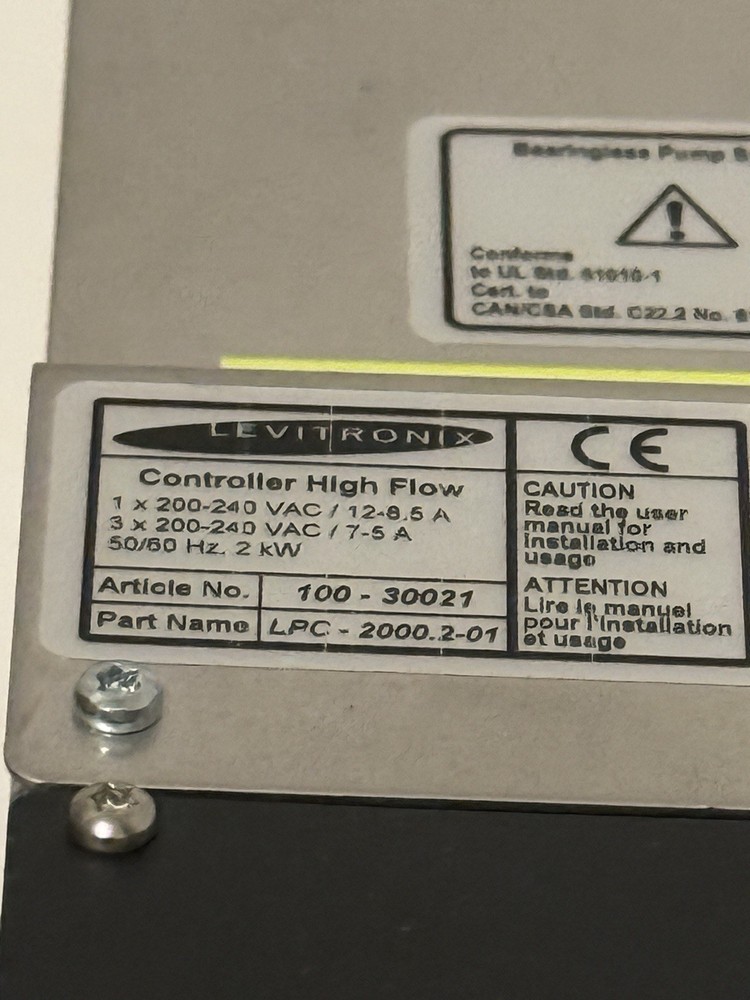 LEVITRONIX LPC-200.2-01 CONTROLLER Sensoric Power