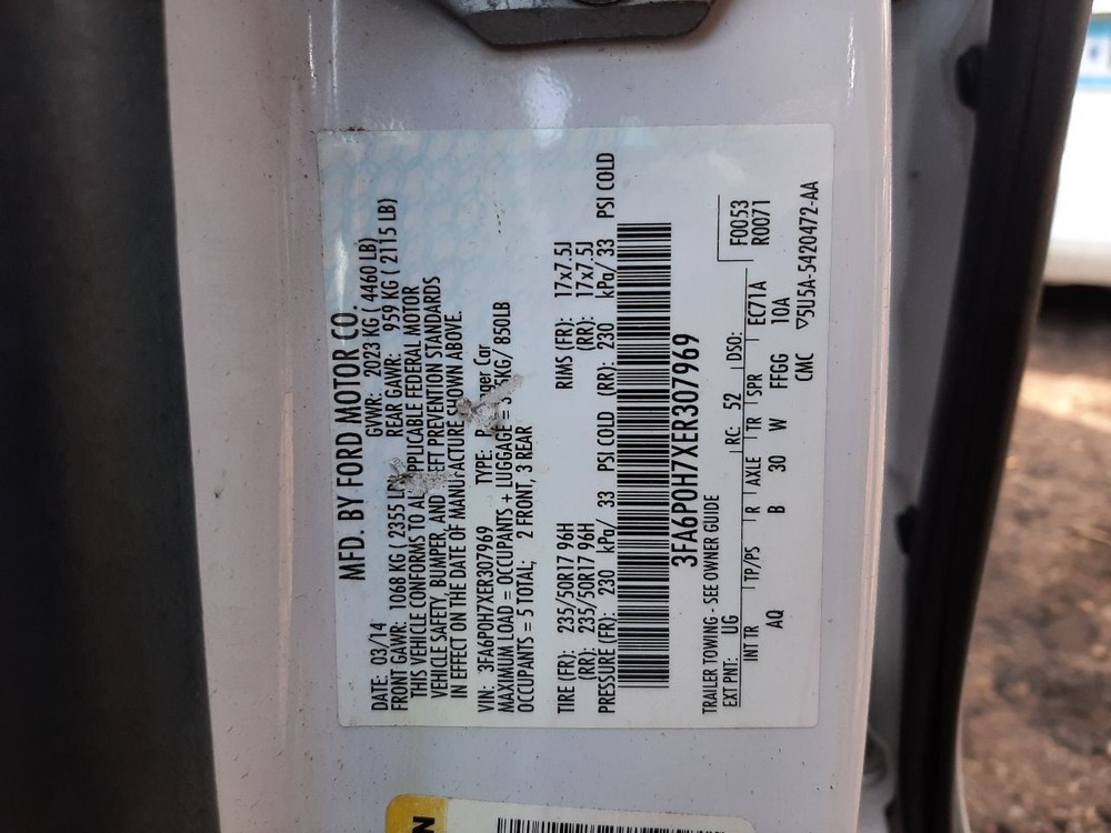 FUSION 2014 High Mounted Stop Light 936465