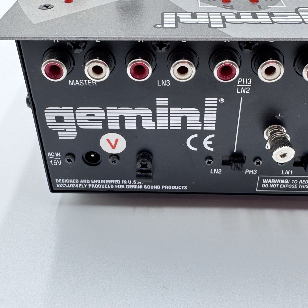 Gemini PMX-40 DJ CD Deck PMX-40 Mixer (No Cords) No Ac Adapter Light Usage EUC