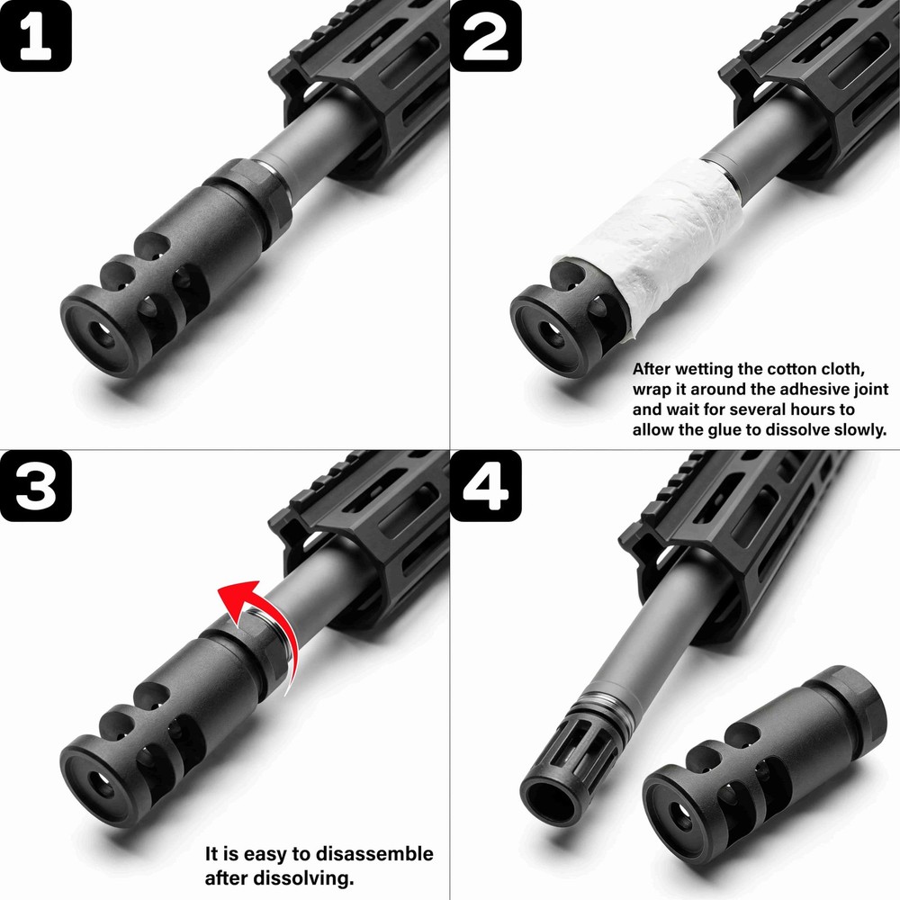 Buffalo Warrior Gun Muzzle Thread Locking Agent for Transparency