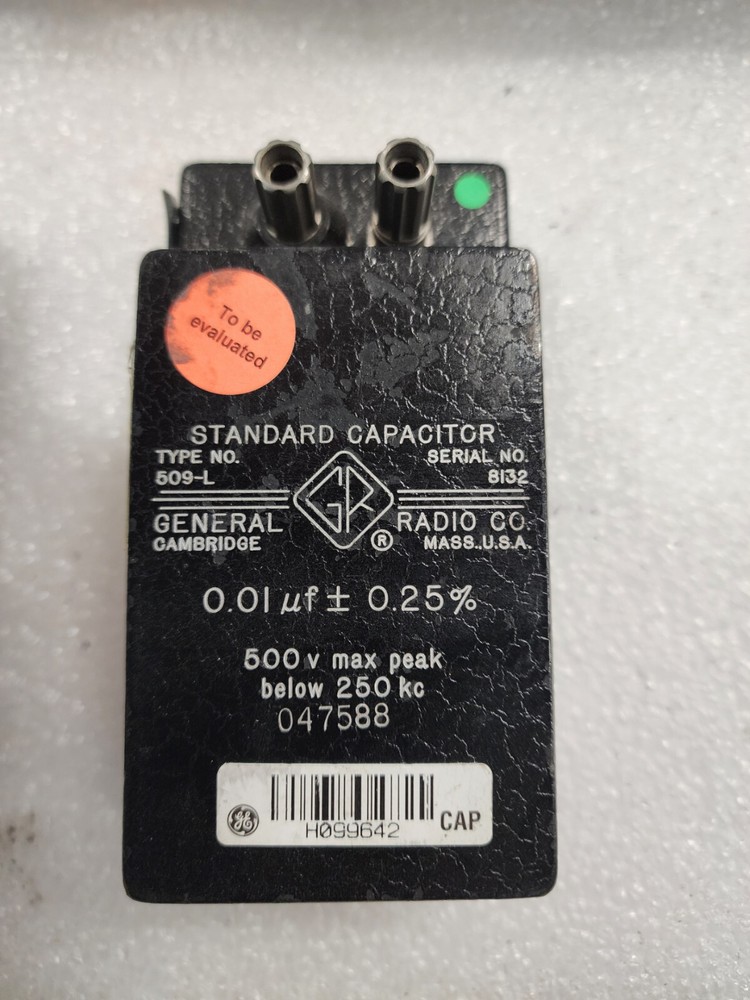 GenRad 509-L Standard Capacitor .01uf +/-.25% Unit #2