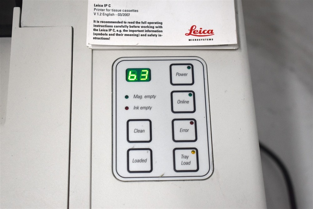 Leica IPC Inkjet Printer for Cassettes