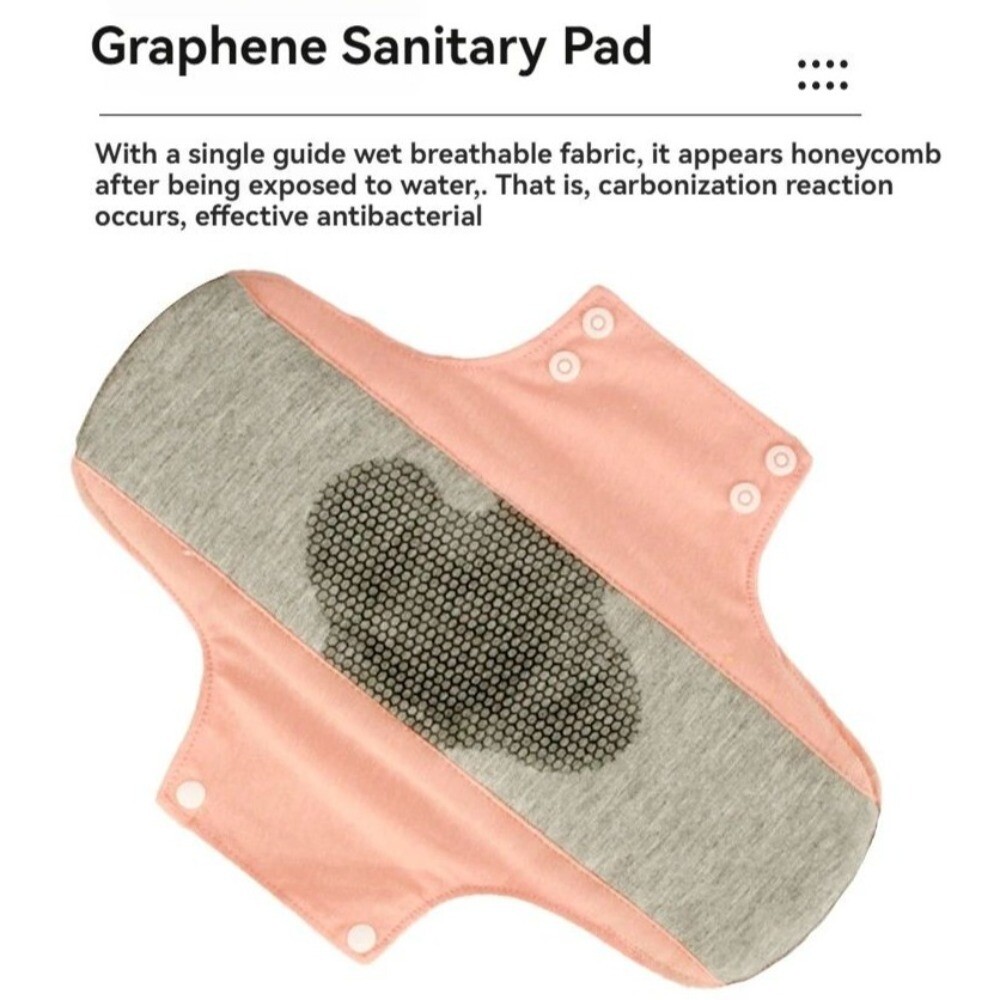 6Pcs Reusable Panty Liner Nursing Pad for Women Washable Menstrual Cloth Pads