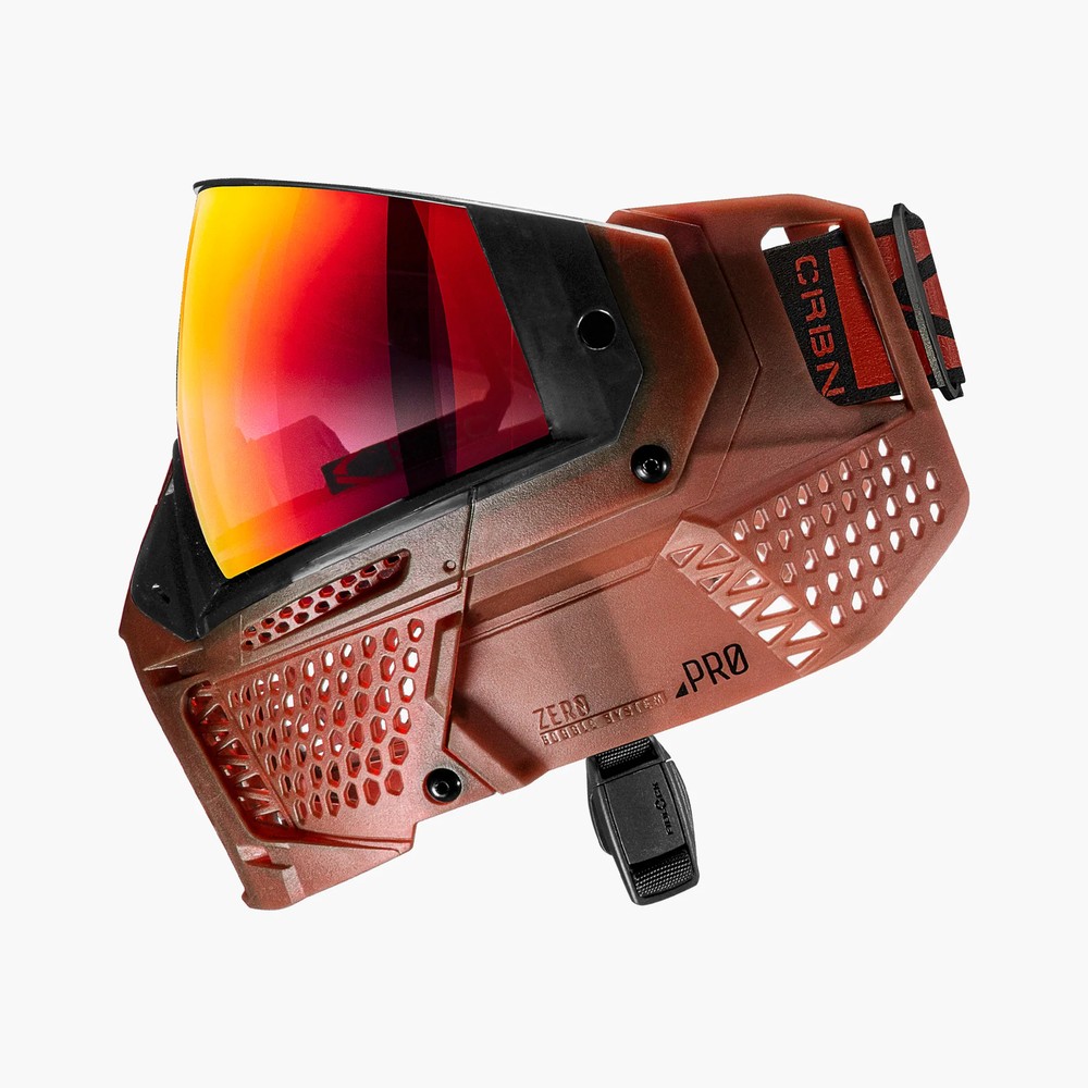 Carbon Paintball Mask- Zero Pro- Less Coverage- Blood