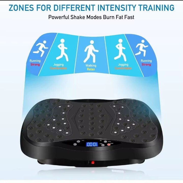 Vibration Plate Exercise Machine with Remote Control, Vibration Platform, Who...