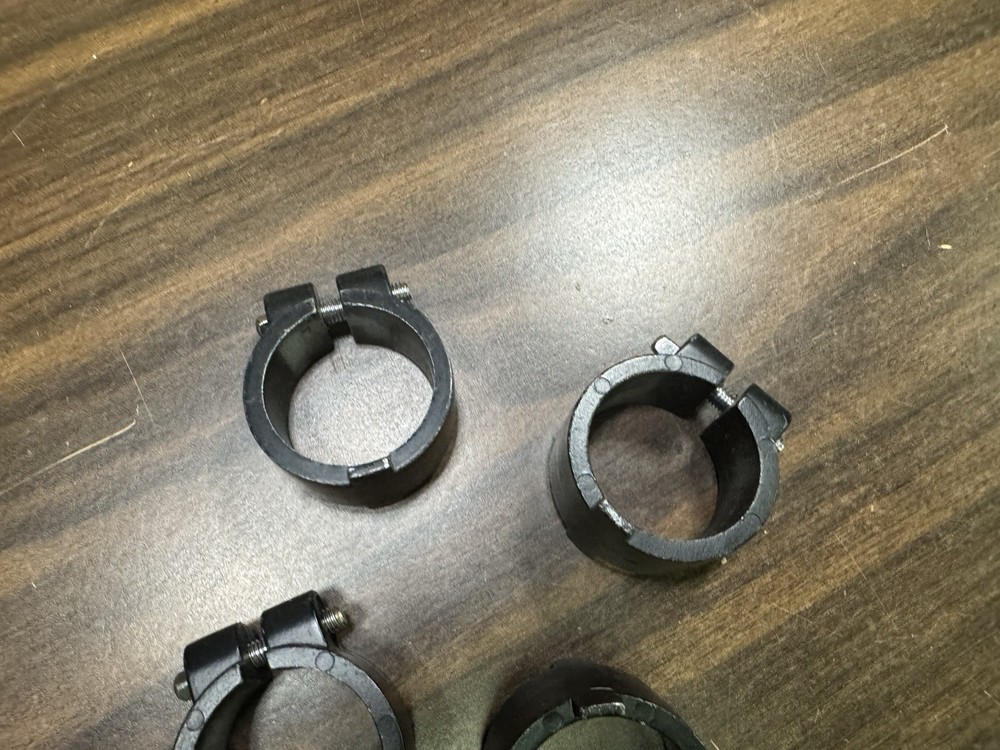 4 Pack - Gibraltar Rack Memory Lock Ring 1.5" - Black - 021926