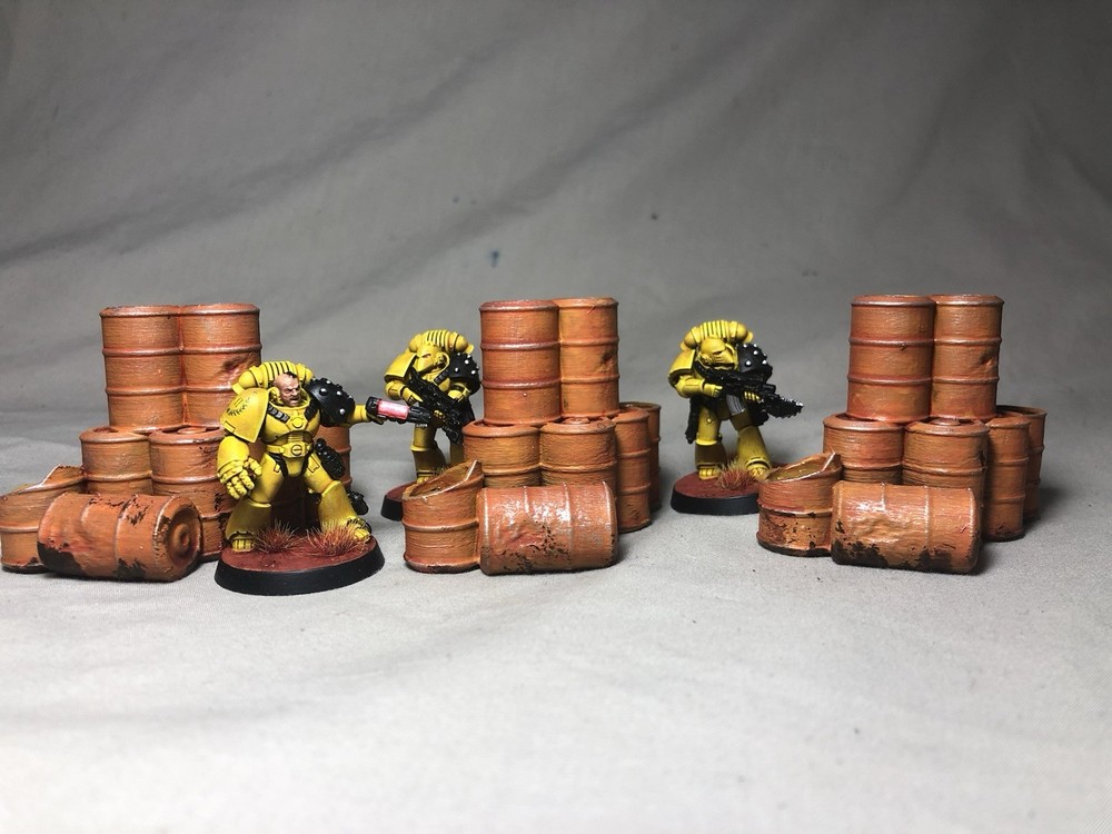 Barrel Stacks (3) Set Sci Fi Scatter Terrain