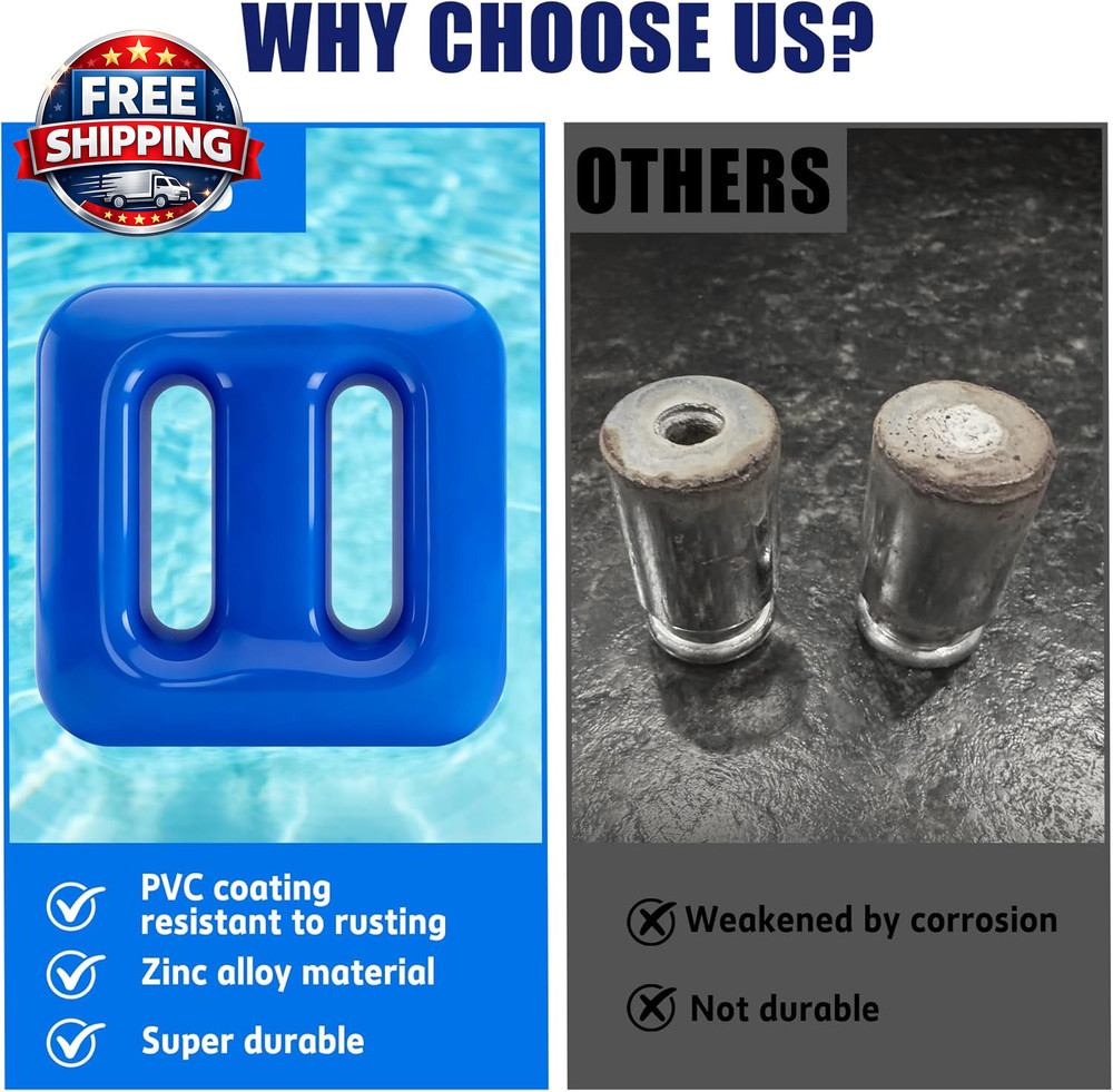 2 Pack 150G Pool Float Anchor Replacement Set, Pool Fountain Float Weight with S