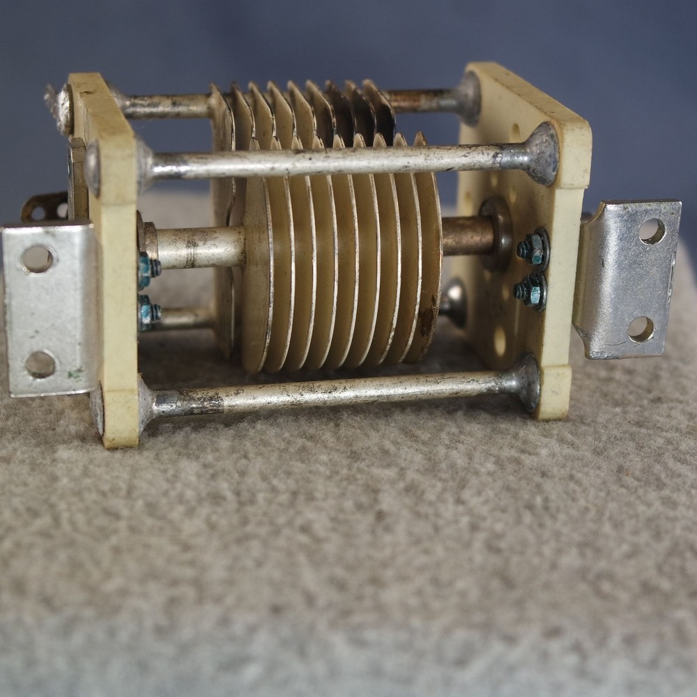 Silver Plated Variable Capacitor 100 pf .040" Gap HAM Tuners