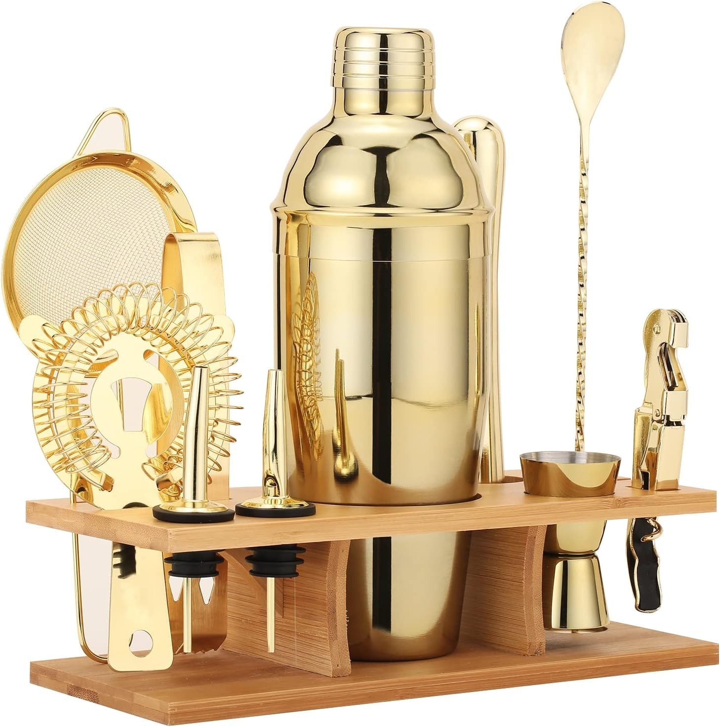 Stylish Gold Drink Mixer - Professional Bartending Set