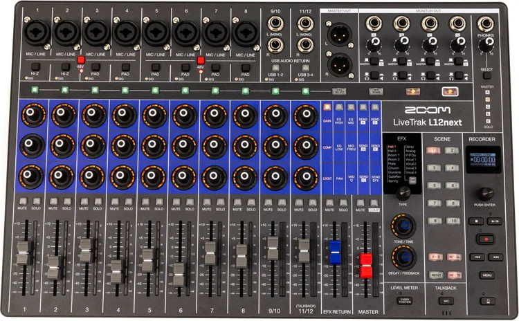 Zoom LiveTrak L12next Digital Mixer/Recorder