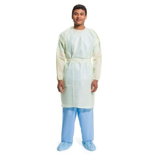 HALYARD BASICS Tri-Layer AAMI2 Isolation Gown Elastic Cuff (Universal Size)