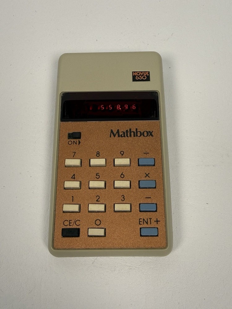 Novus 650 Mathbox Calculator National Semiconductor Corp. Mfd. 1974