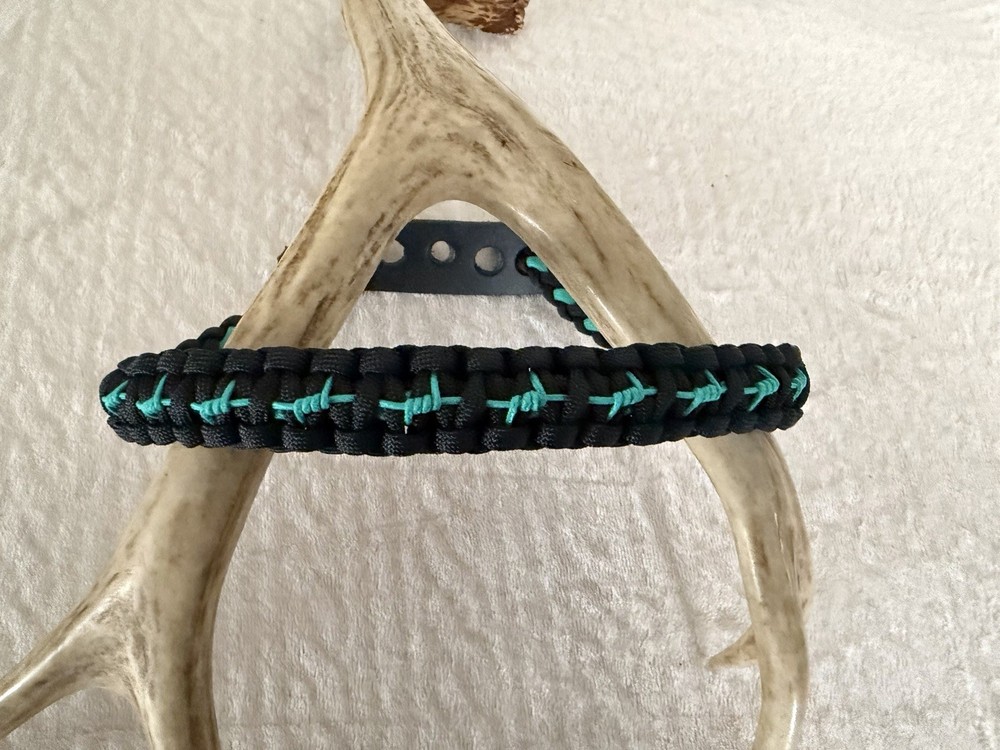 Black And Teal Bow Wrist Sling