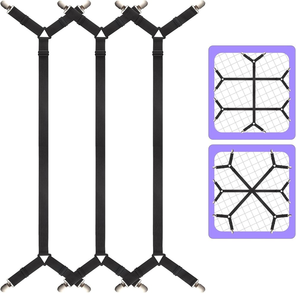 High-Quality Adjustable Sheet Straps - Secure Your Bed Sheets Effortlessly