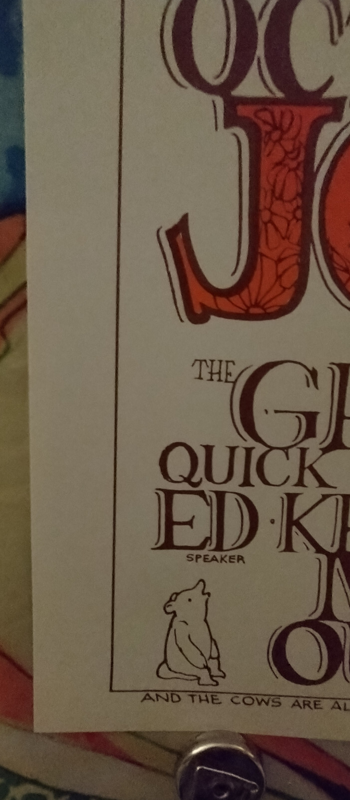 Grateful Dead Joan Baez Stanley Mouse Peace 1966 Vintage Poster