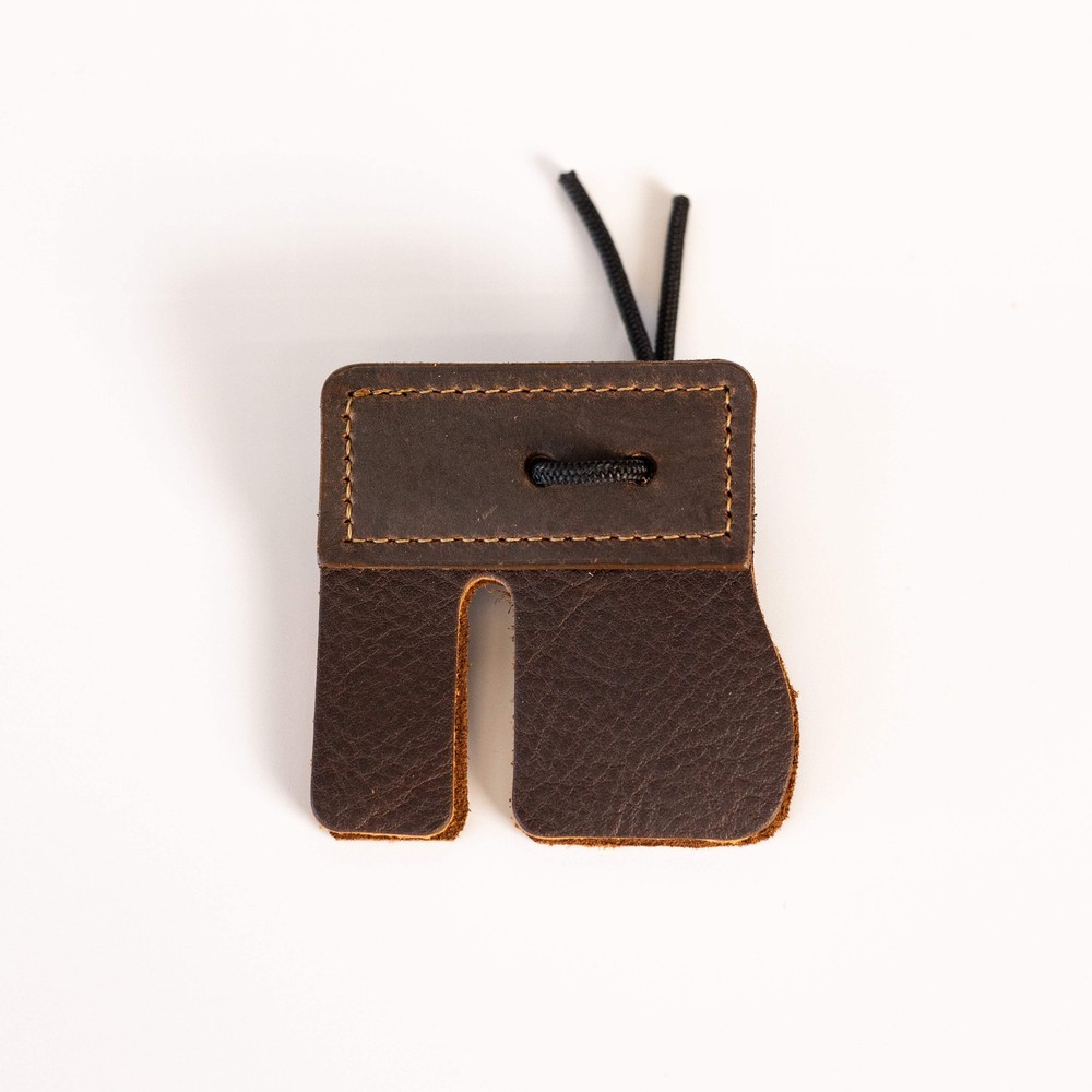 Split Finger Tab - Chrome Tan - Archery Finger Guard - Right or Left Hand