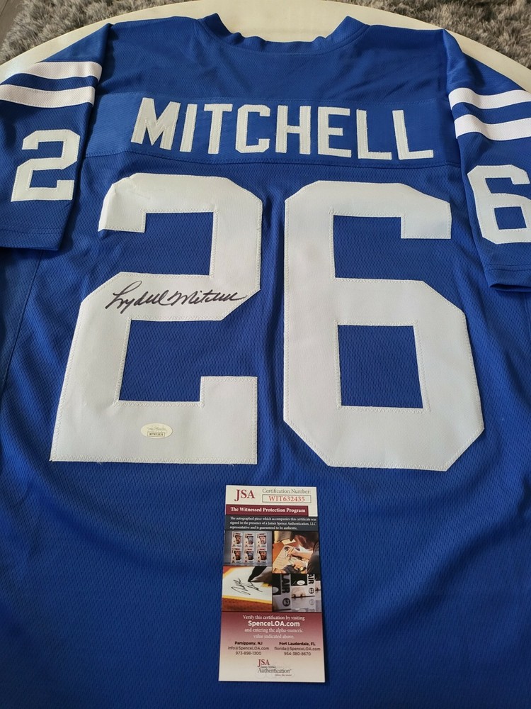 Lydell Mitchell Autographed/Signed Jersey JSA COA Indianapolis Colts