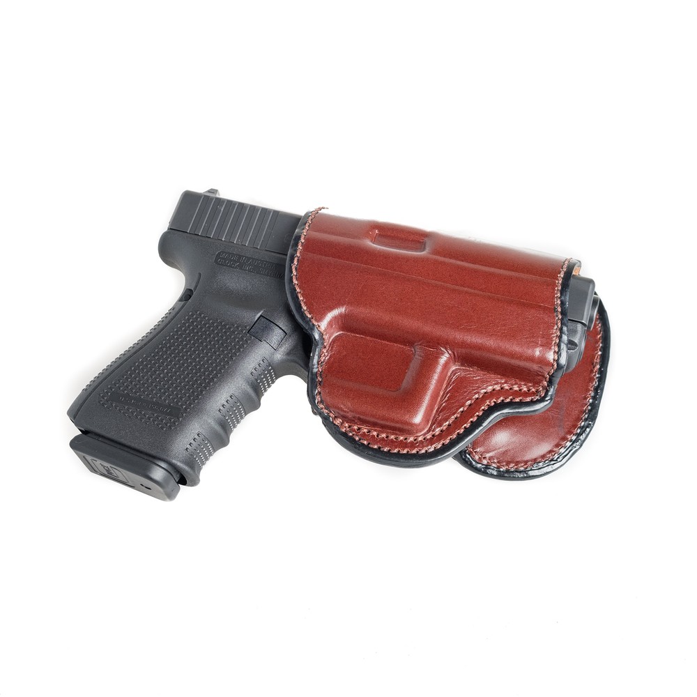 PADDLE LEATHER HOLSTER FOR SIG SAUER P320 COMPACT. OWB PADDLE ADJUSTABLE CANT.